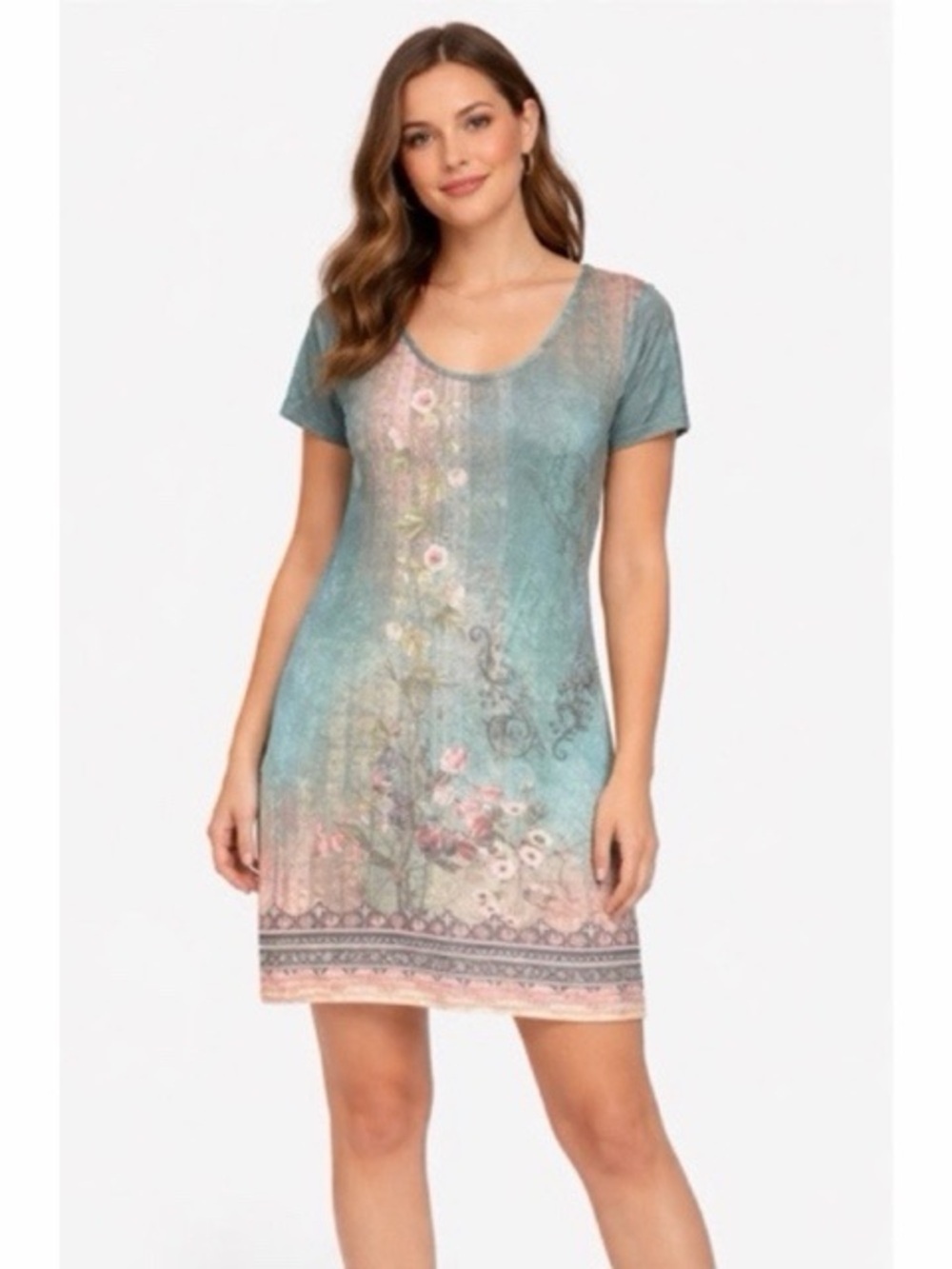 Noracora Boho‎ Floral Jersey Dress